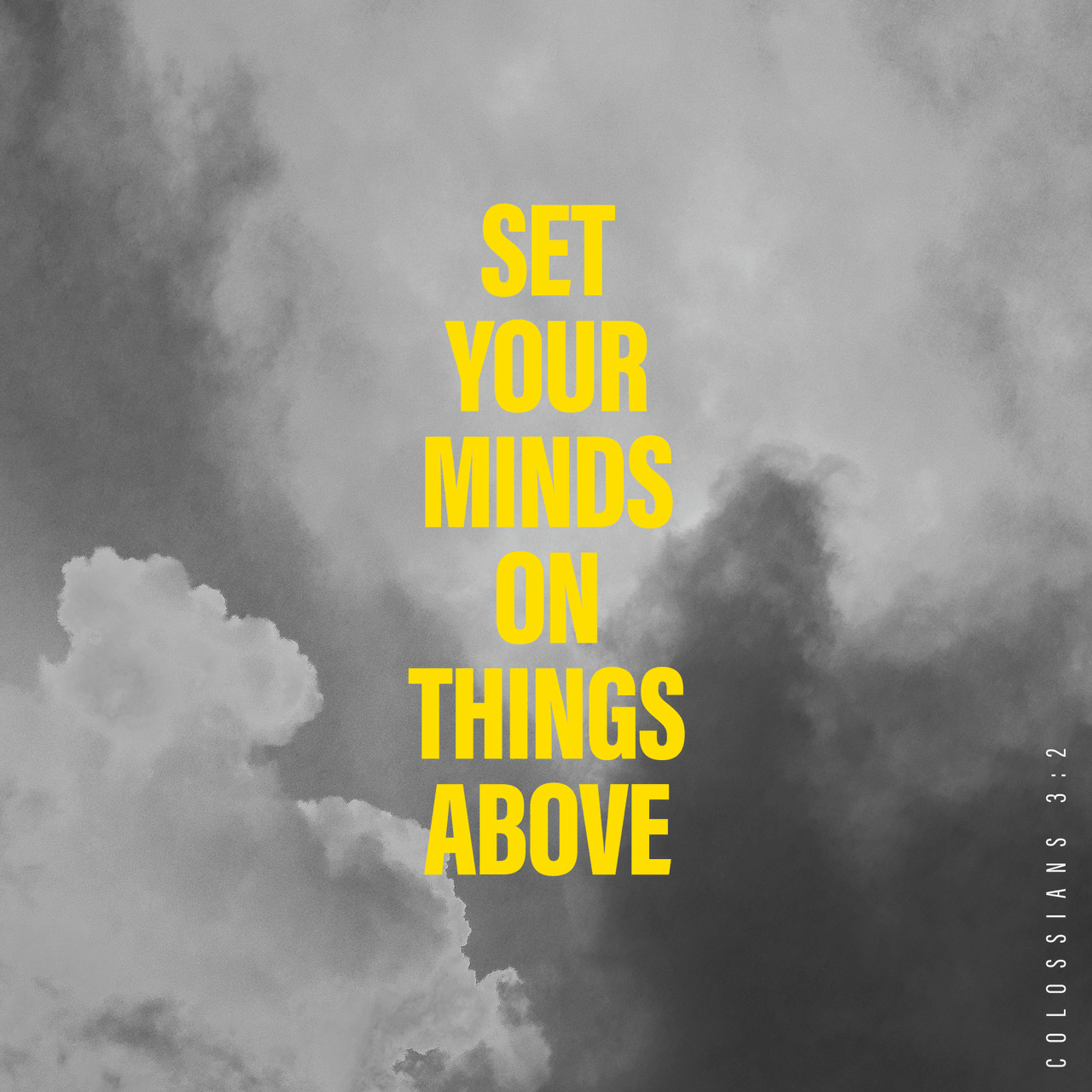 Set your minds on things above